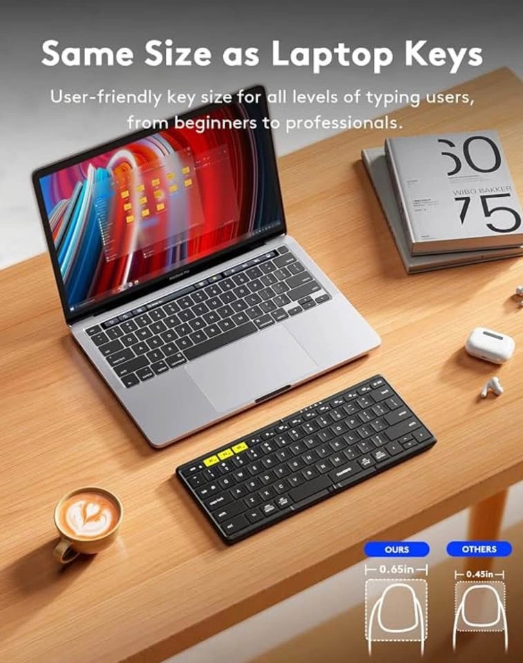Samsers Foldable Bluetooth Keyboard - Rechargeable Wireless - photo 5