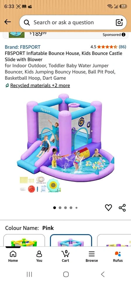 FBSPORT Inflatable Bounce House