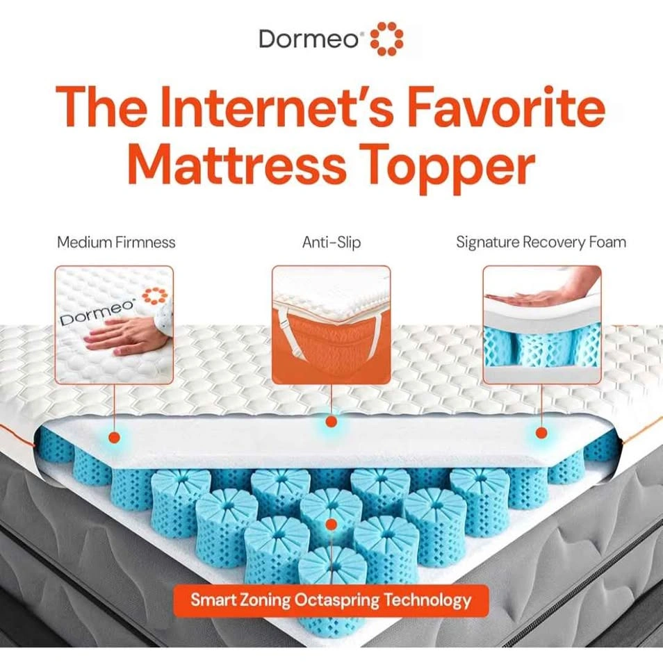New Dormeo Premium Queen Octaspring Mattress Topper - photo 3