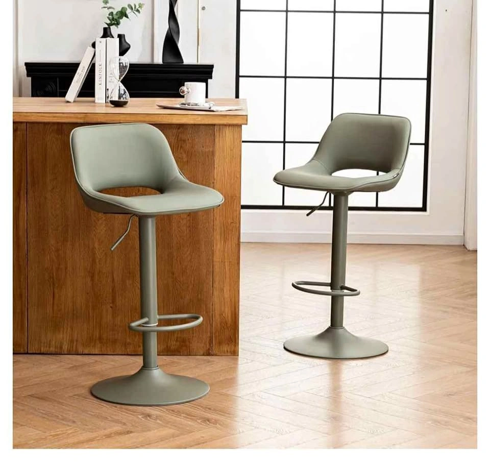 Brand New Olive Bar Stools Set of 2, Adjustable Height