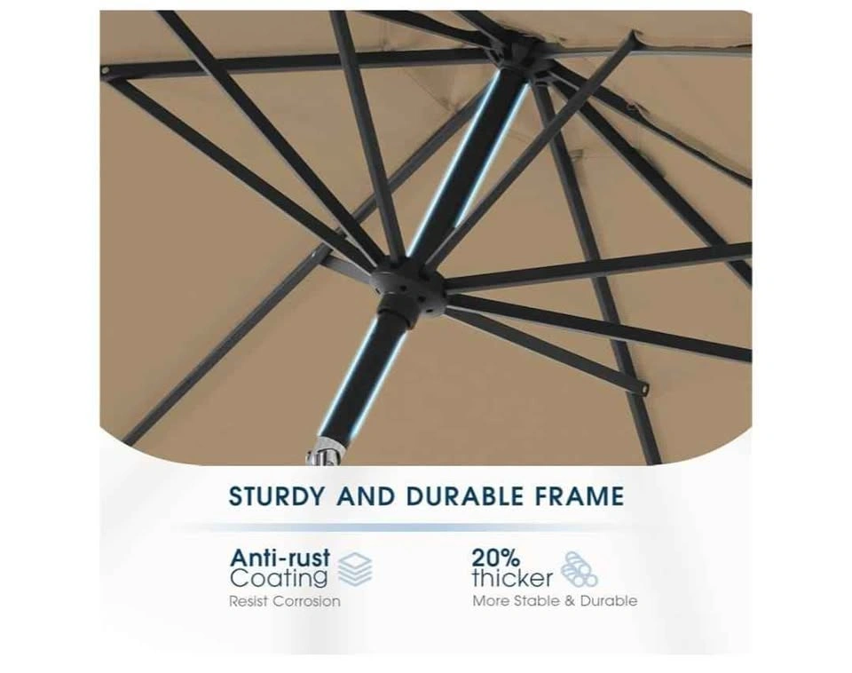 Brand New 9ft Outdoor Patio Umbrella with Base - photo 3