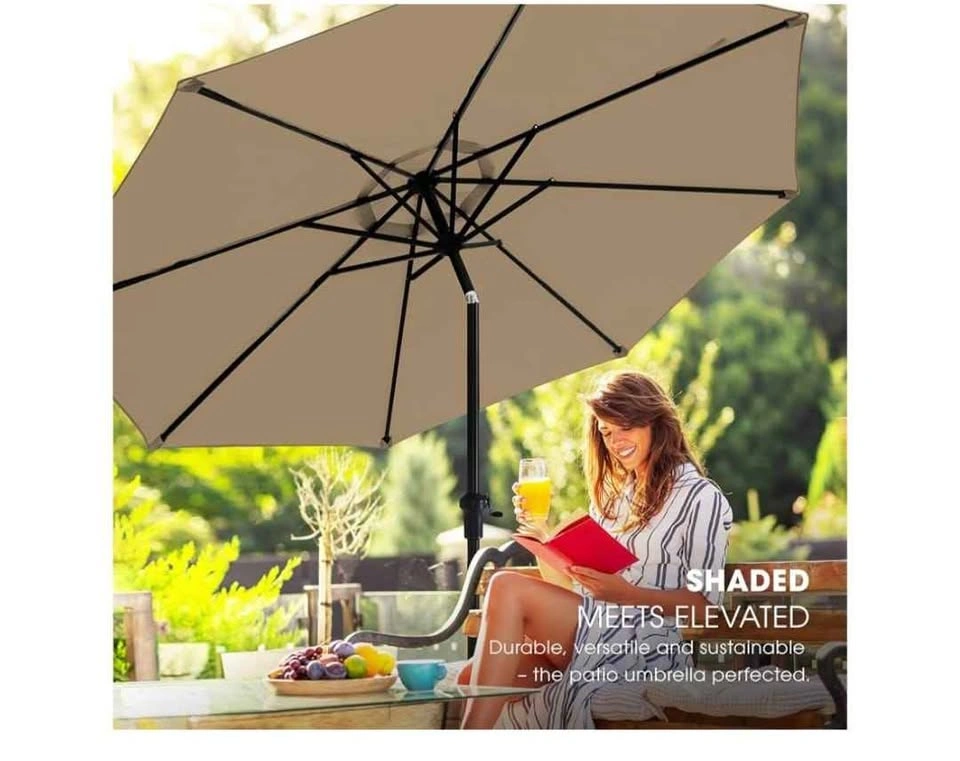 Brand New 9ft Outdoor Patio Umbrella with Base - photo 4