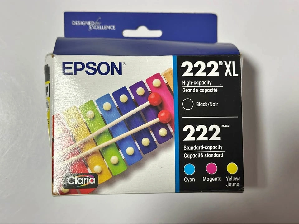 Epson T222XL-BCS 4-Pack Ink Cartridges - New & Sealed