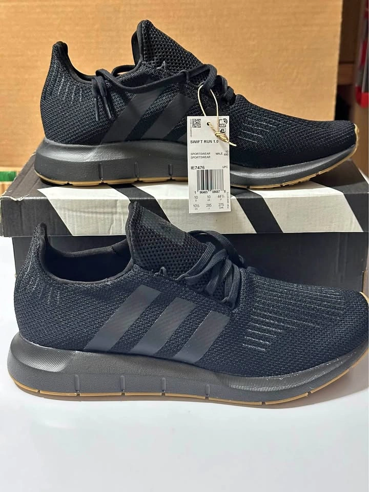 Adidas Swift Run 1.0 — Men’s US 10½ — Black — New in Box