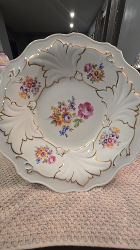 Vintage Weimar Porcelain Jutta Footed Cake Platter - photo 5