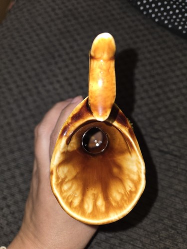 Vintage Minh Long Vietnam Miniature Pitcher Vase 3D Raised Daffo - photo 4