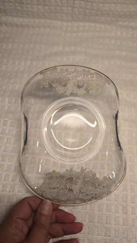 Vintage Silver City Glass Sterling Silver Overlay Plate - photo 4