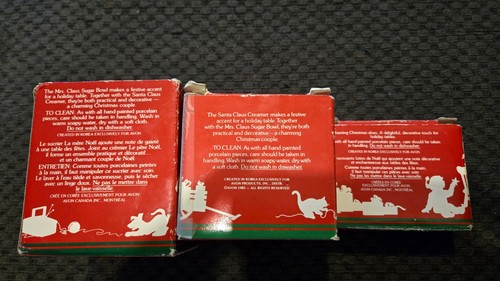 Vintage 1983 Avon Claus & Company Porcelain Christmas Set - photo 2