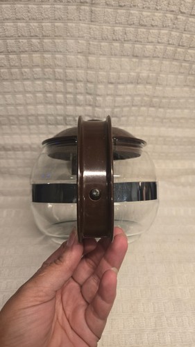 Vintage Pyrex France Glass Teapot / Coffee Carafe - Dark Brown H