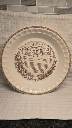 Vtg Royal China Jeannette Pizza Di Casa Deep Dish Pie Pan