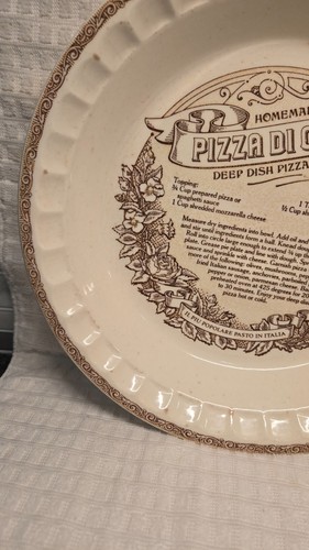Vtg Royal China Jeannette Pizza Di Casa Deep Dish Pie Pan - photo 2