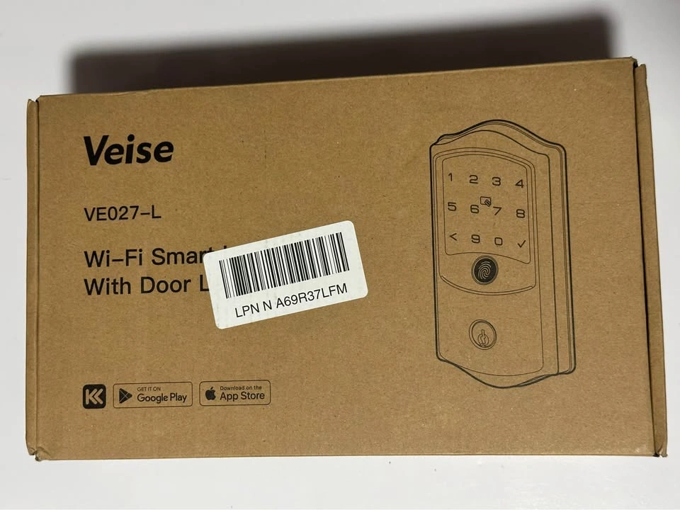 NEW Veise Wi-Fi Smart Door Lock with Lever (Fingerprint/App/Code - photo 4