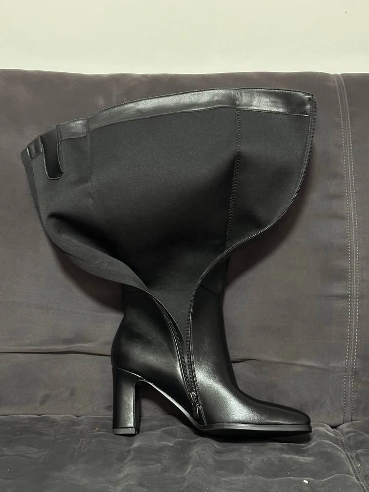 NEW Black Knee-High Boots — Wide Calf — Women’s Size 8 — NWOT - photo 4