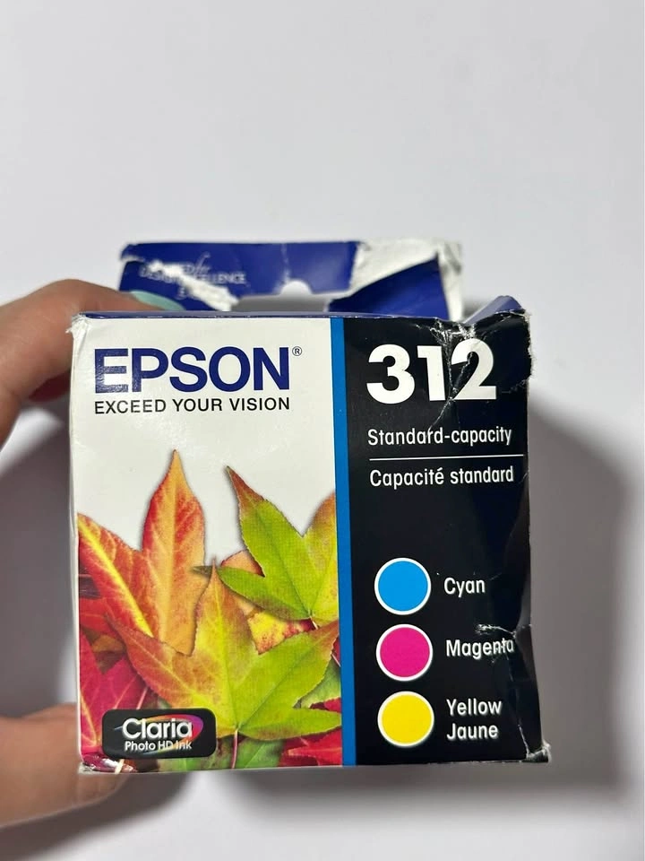 Epson 312 3-Pack Ink Cartridges (C/M/Y) Sealed