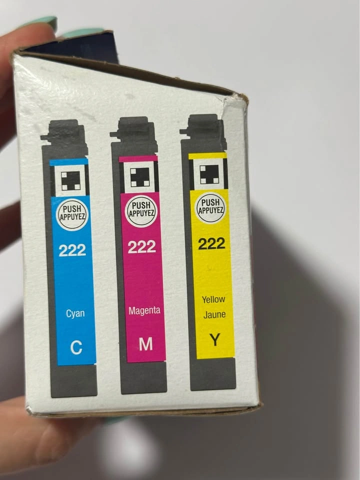 Epson 222 3-Pack Ink Cartridges (C/M/Y) - Sealed - photo 3