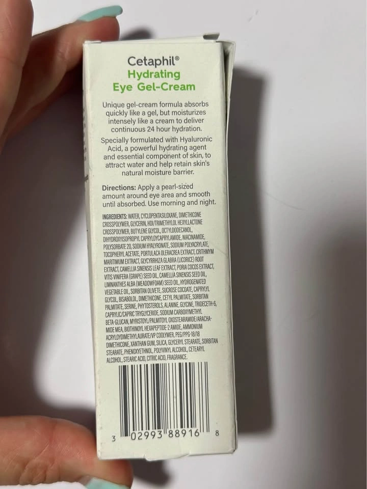 Cetaphil Hydrating Eye Gel‑Cream 0.5 fl oz (14 mL) — New in Box - photo 3