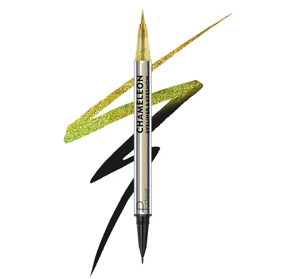Pudaier Dual Ombre 2‑in‑1 Eyeliner (Gold & Green) — New - photo 2