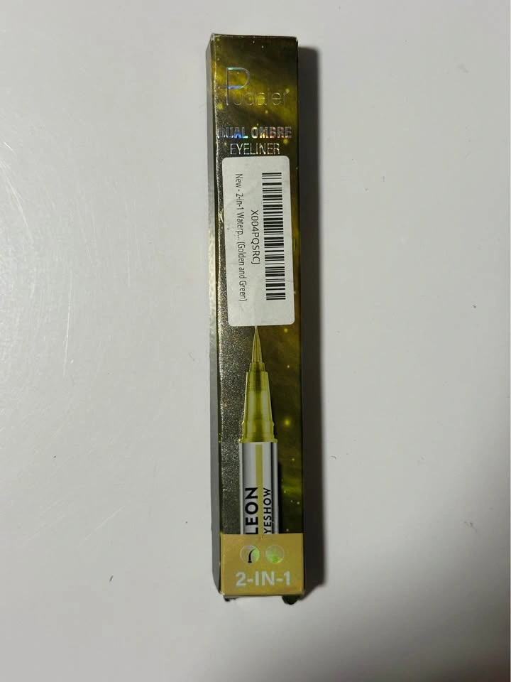 Pudaier Dual Ombre 2‑in‑1 Eyeliner (Gold & Green) — New - photo 3
