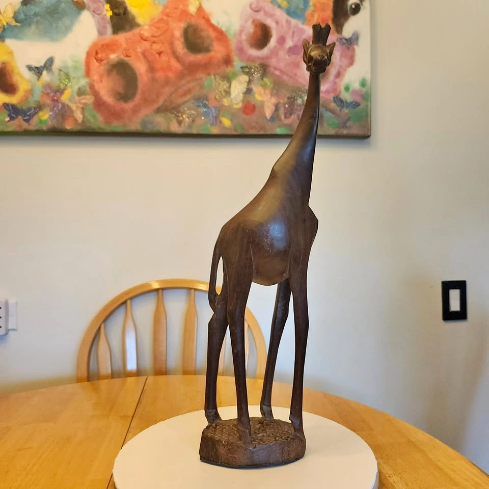 Tall Gerry, the Fabulous Carved Wood Giraffe