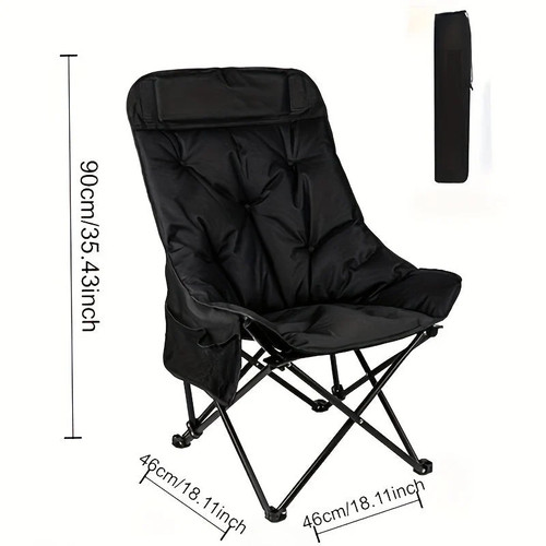 High Back Portable Folding Moon Chair - photo 2