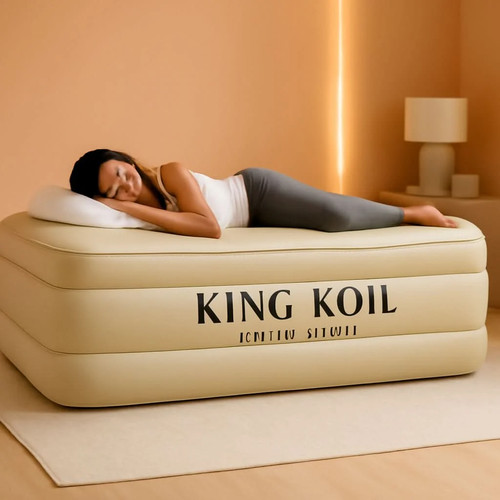 Queen Air Mattress With Integrated Pump Waterproof
