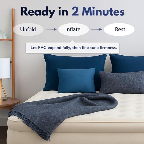 Queen Air Mattress With Integrated Pump Waterproof - photo 5