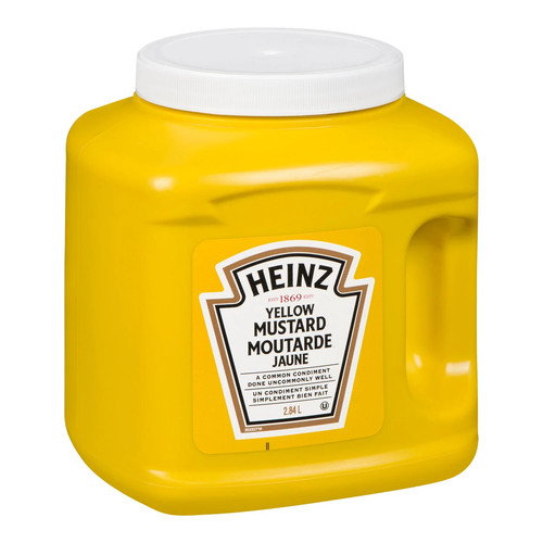 Heinz Prepared Yellow Mustard - 4 x 2.84 L
