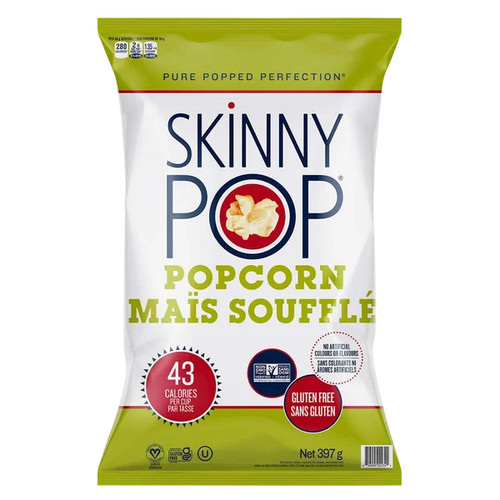 SkinnyPop Popcorn - 4 x 397 g