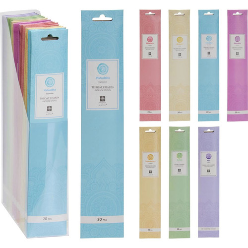 Incense sticks set of 20 pieces, 7 assorted