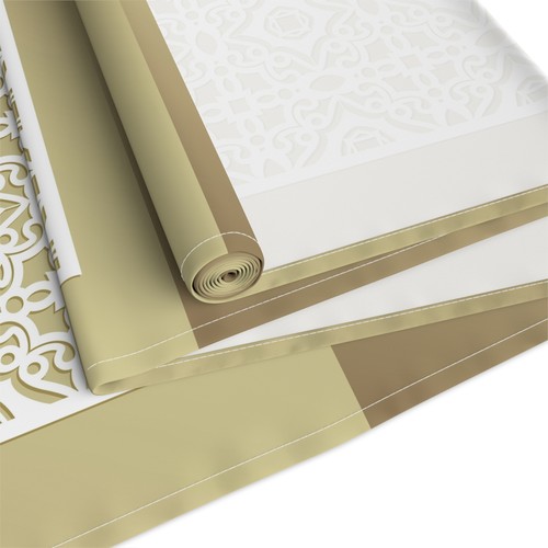 Beige Moroccan Tile Table Runner - photo 3