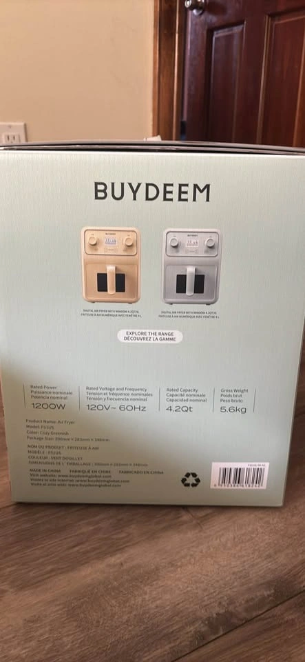 Buydeem cozy greenish digital air dryer with window - photo 2