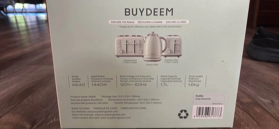 Buydeem cozy greenish kettle (1.7 litres) - photo 5