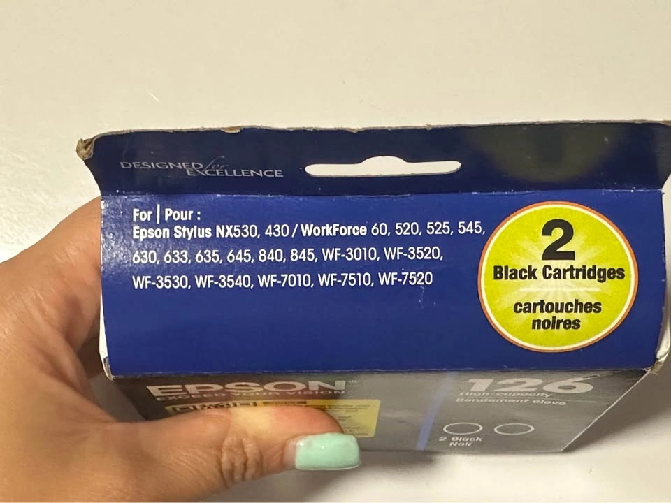 Epson 126 — 2‑Pack Black Ink Cartridges (T126120‑D2) - photo 2
