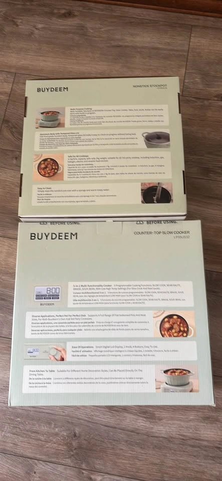 Buydeem 5-1 multi cooker with cast aluminum nonstick pot - photo 2