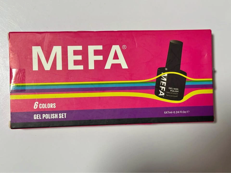 MEFA 6-Color Gel Polish Set — 6×7 mL — New in Box