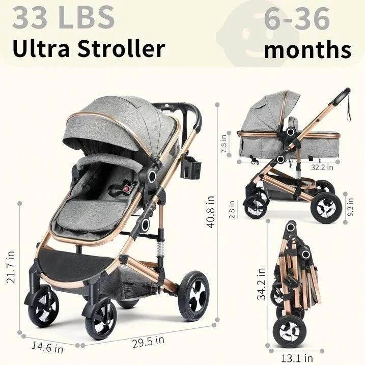 3-in-1 Convertible Baby Stroller - Brand New - photo 2