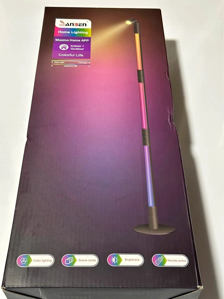 NEW ANBEN RGB LED Floor Lamp - Color Changing - App & Remote