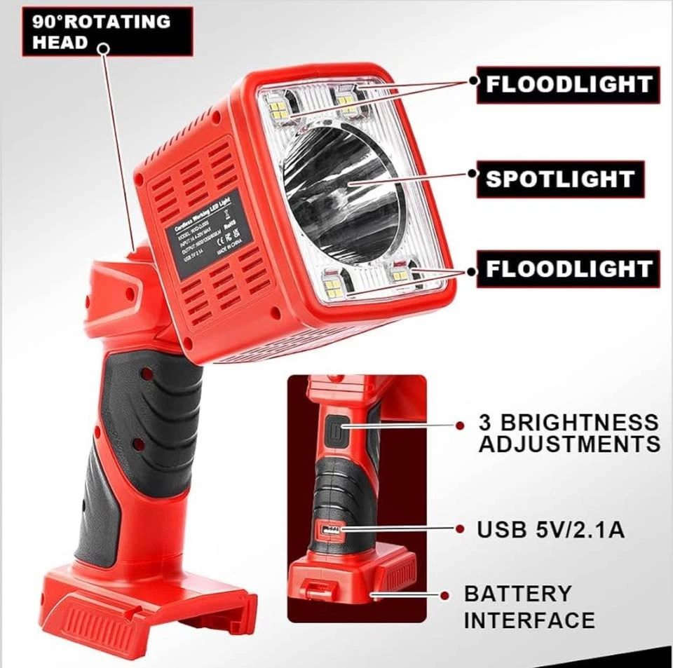 NEW LED Work Light for Milwaukee M18 (Tool Only — No Battery) - photo 3