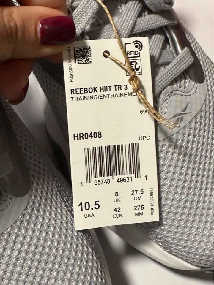 NIB Reebok HIIT TR 3 Training Shoes - Grey/White - Women’s 10.5 - photo 2