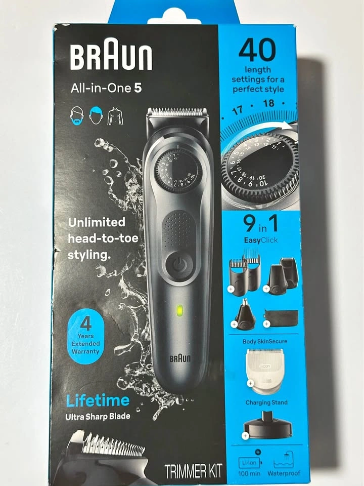 NEW Sealed Braun All-in-One Style Kit Series 5 - 9-in-1 Grooming