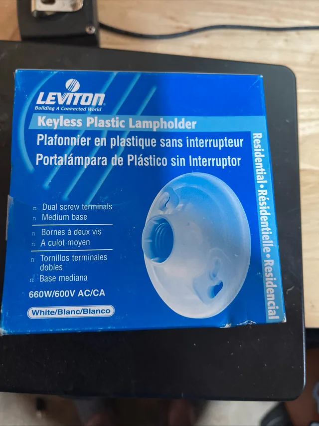 (11)  plastic lamp holder element NEW.