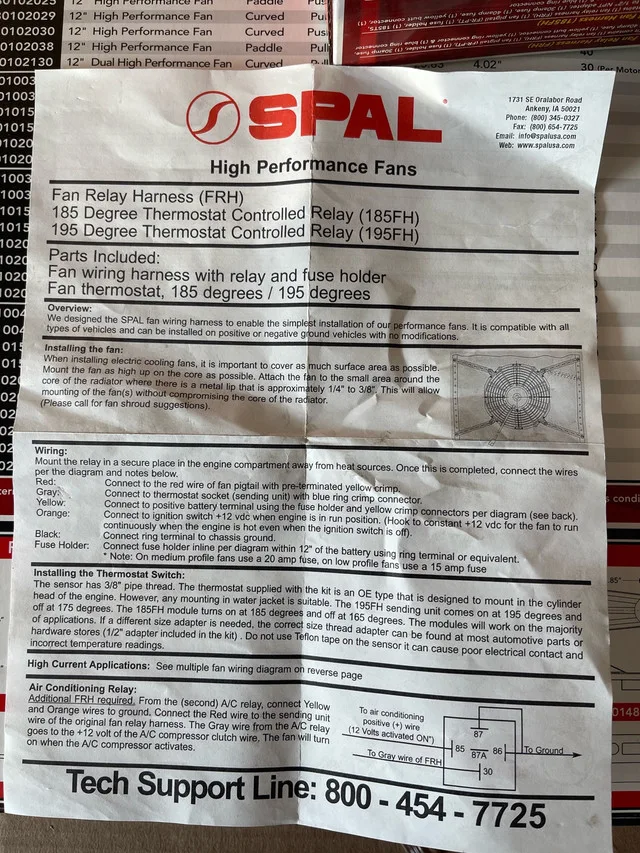 SPAL Fan Wiring harness NEW image indicator(6)