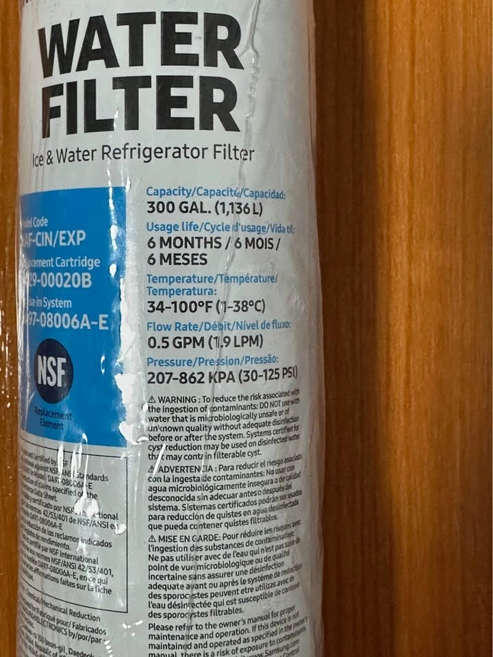 NEW Samsung Genuine Water Filter HAF-CIN/EXP (DA29-00020B) - photo 2