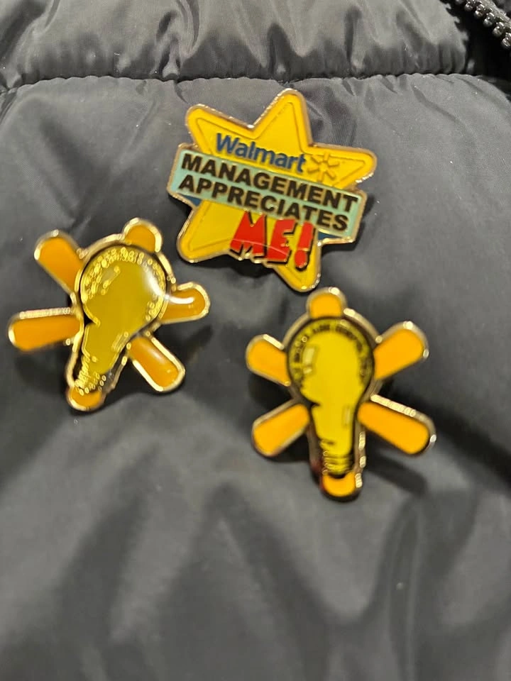 Vintage Walmart Employee Lapel Pins