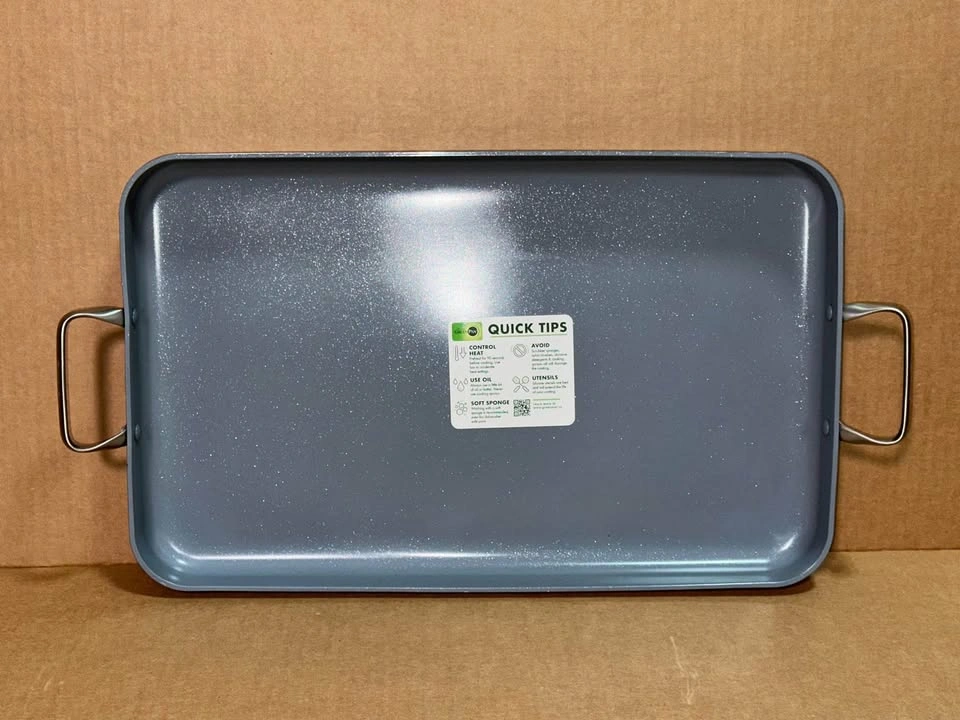 GreenPan Valencia Pro 18" x 11" Double-Burner Griddle - photo 2