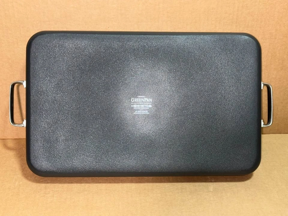 GreenPan Valencia Pro 18" x 11" Double-Burner Griddle - photo 3
