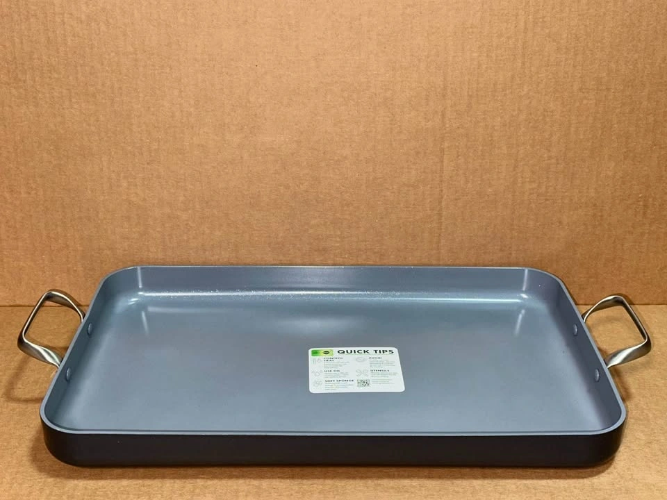 GreenPan Valencia Pro 18" x 11" Double-Burner Griddle - photo 4