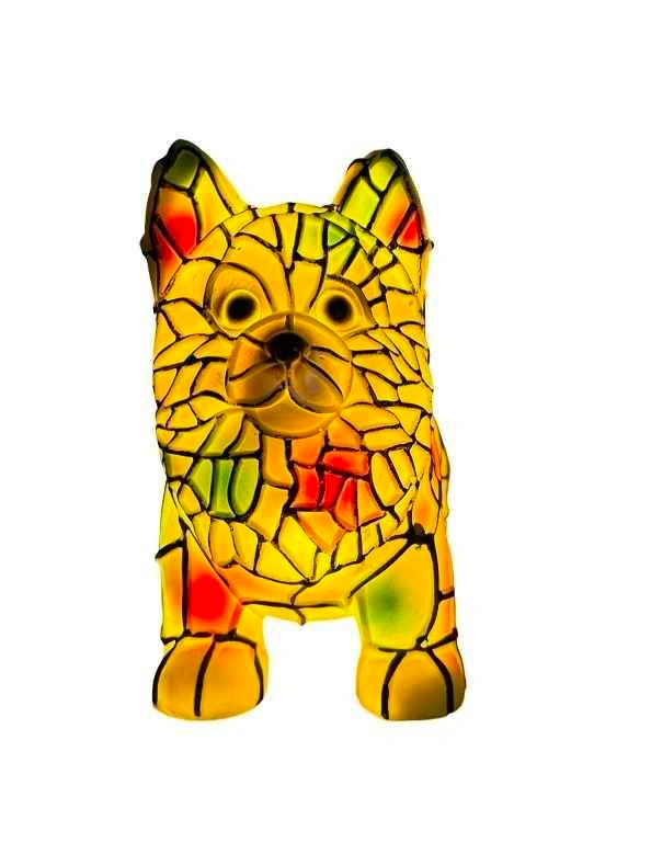 Stained Glass Style Pomeranian Dog Table Lamp - photo 2