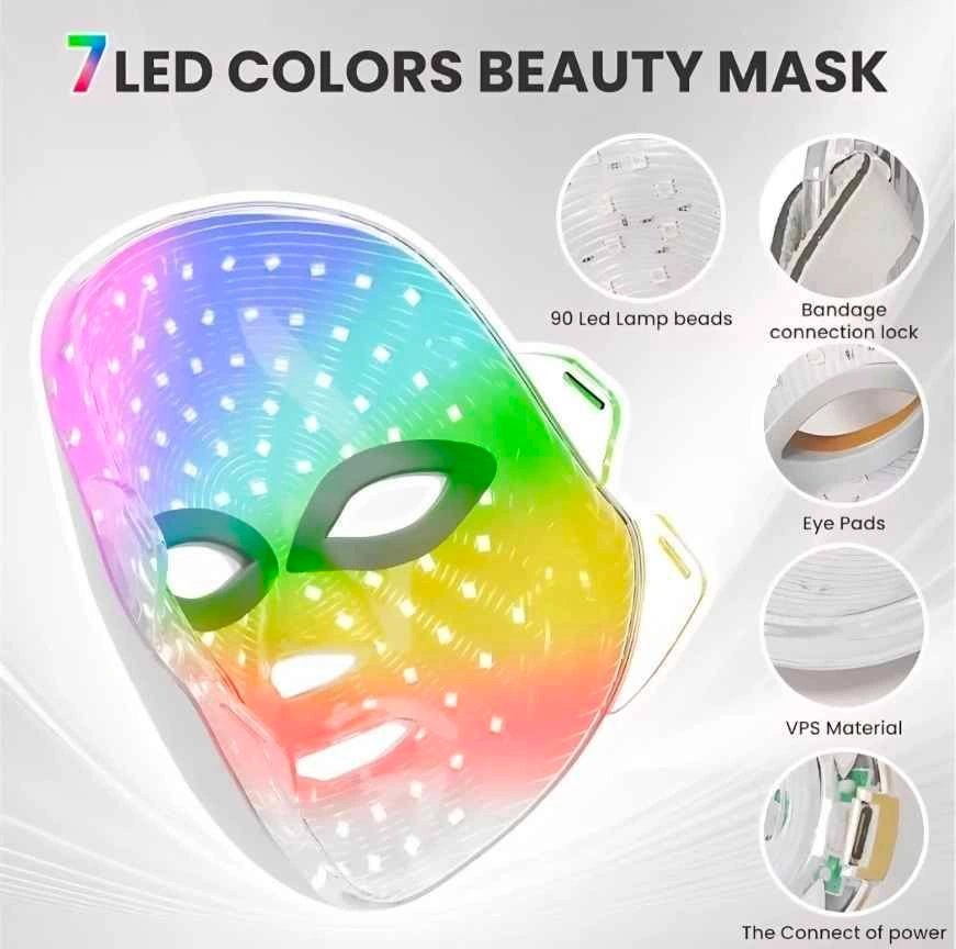 7-Color LED Facial Beauty Mask – At-Home Spa Therapy - photo 2