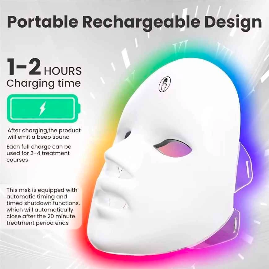 7-Color LED Facial Beauty Mask – At-Home Spa Therapy - photo 3